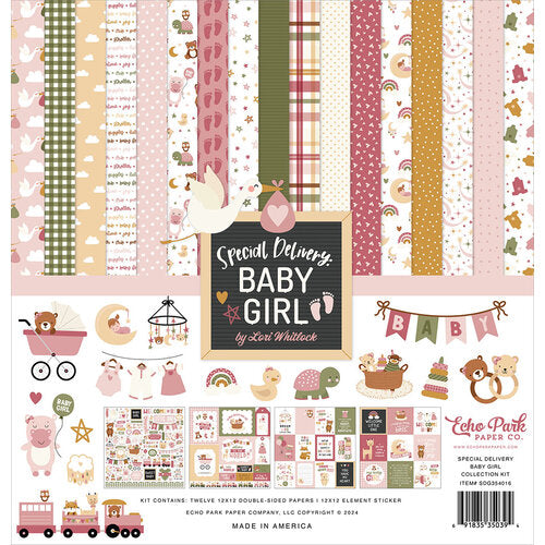 Special Delivery Baby Girl Collection - 12 X 12 Collection Kit