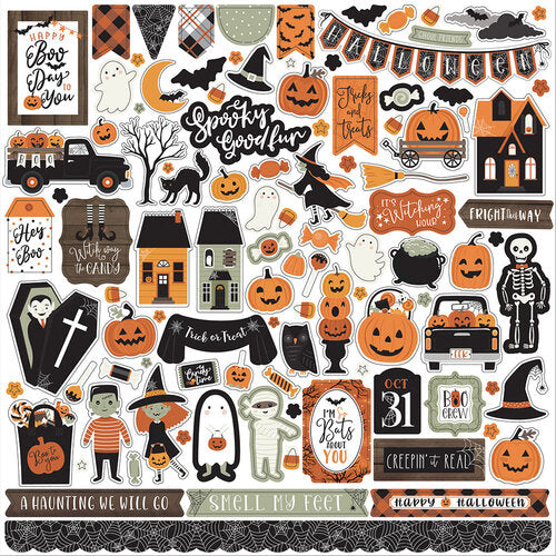 Spooky Collection - 12 x 12 Cardstock Stickers