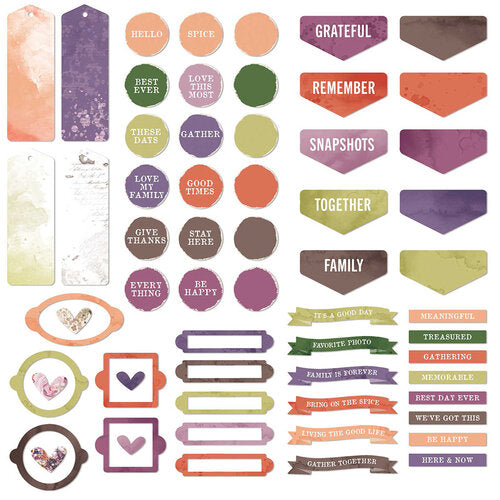 ARToptions Plum Grove Collection - Chipboard Set