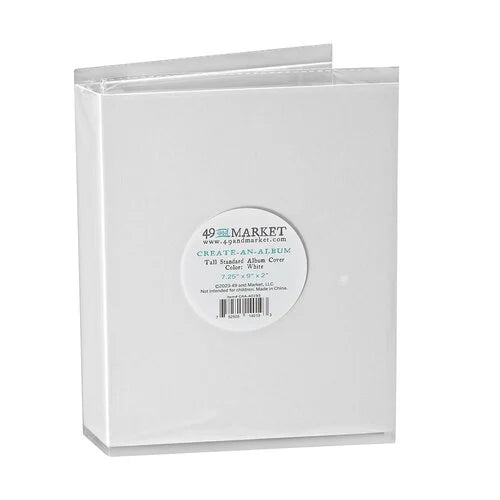 Create-An-Album Collection - Tall Standard Album Cover - White