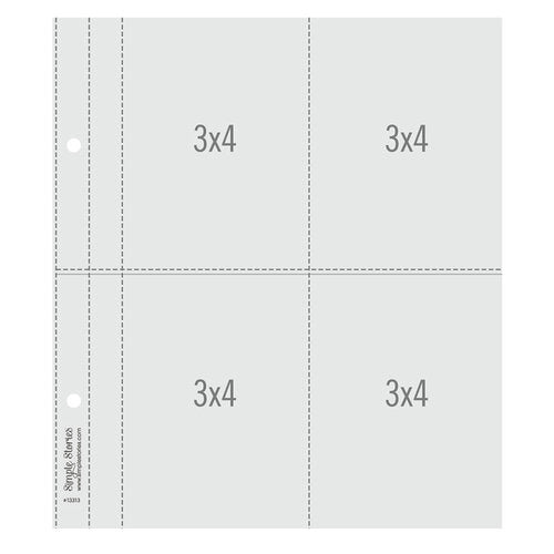 3x4 Pack Refills 6x8 SN@P! Flipbook Pages