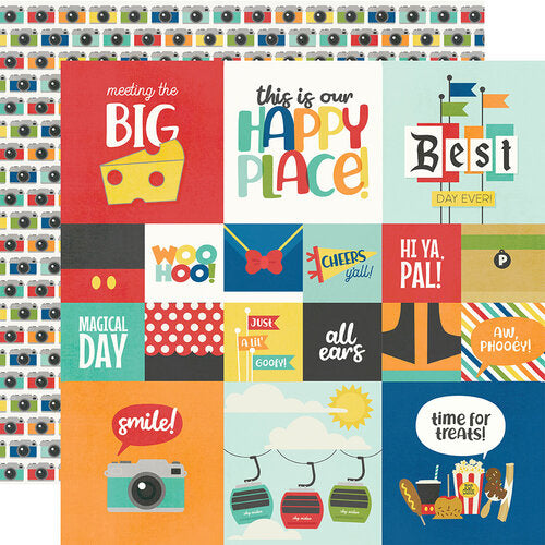 Say Cheese At the Park Collection - 12 x 12 Double Sided Paper - 2 x 2 and 4 x 4 Elements