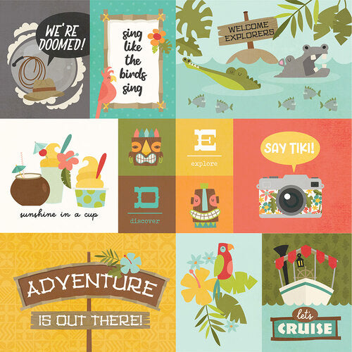 Say Cheese Adventure At the Park Collection - 12 x 12 Double Sided Paper - Elements 2