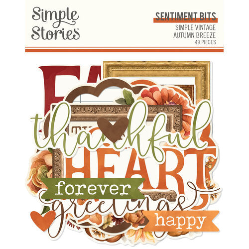 Simple Vintage Autumn Breeze - Sentiment Bits & Pieces **PREORDER**