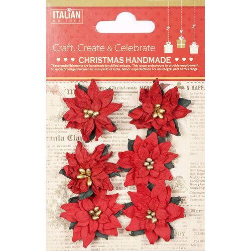 Little Birdie Crafts - Paper Flowers - Poinsettia Glory