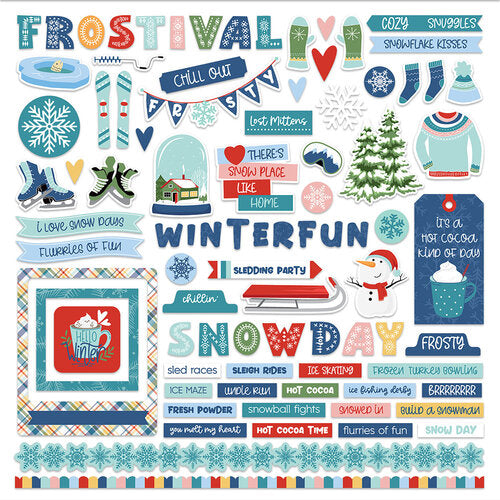 Frostival Collection - 12 x 12 Cardstock Stickers