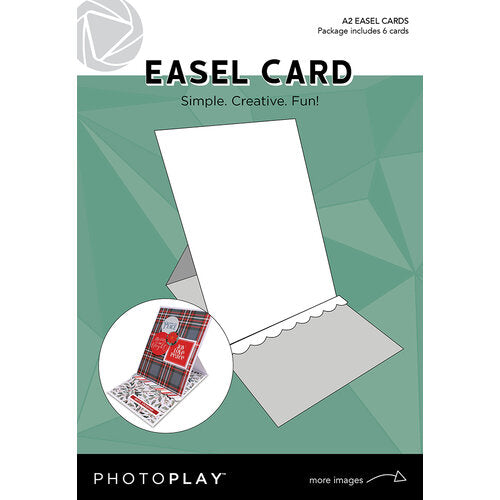 A2 Easel Cards - White - 6 Pack