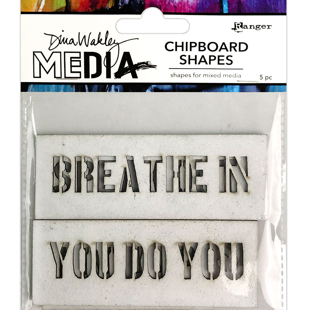 Dina Wakley Media - Chipboard Shapes - Speak Out