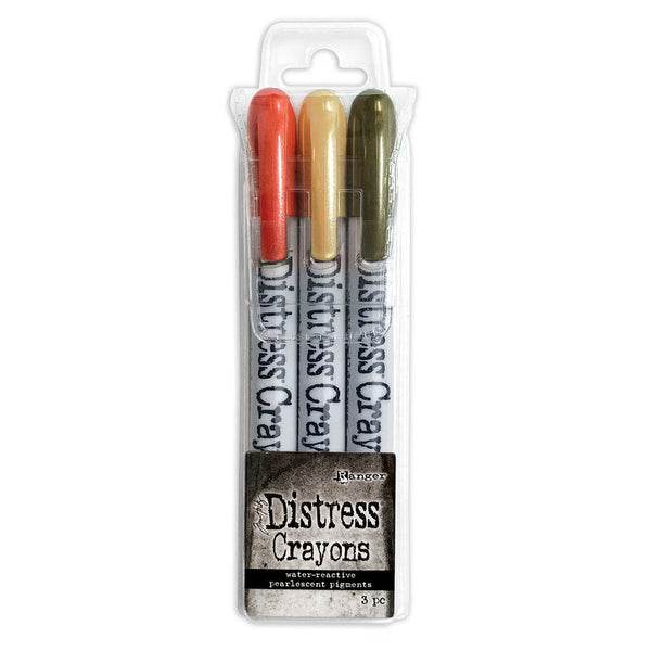 Tim Holtz - Halloween - Distress Crayons - Pearl - Set Five