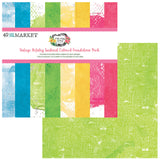 Create stunning pages with the Vintage Artistry Sunburst Colored Foundations Pack. This pack includes 8 sheets of 12"x12" double-sided, heavy-weight, acid-free cardstock, with two of each design. The colorful front sides feature an eclectic pattern, while the reverse sides feature a more traditional solid background. All papers are proudly made in the USA.
