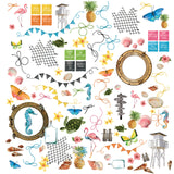 This Vintage Artistry Sunburst General Laser Cut Elements pack offers a total of 108 pieces for your crafting projects. It includes intricate banners, tickets, butterflies, and wildlife designs. The elements are precision cut, making it easy to remove them from the heavyweight cardstock sheets to create beautiful cards, scrapbooking items, and more. With four 6x12.5" sheets, this pack is perfect for crafting enthusiasts