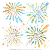 Create a unique and eye-catching project with this Vintage Artistry Sunburst Rub-on Transfer Sheet. This 12"x12" sheet features beautiful sunbursts with hints of maps in varying patterns - perfect for adding a sophisticated effect to a variety of clean surfaces.