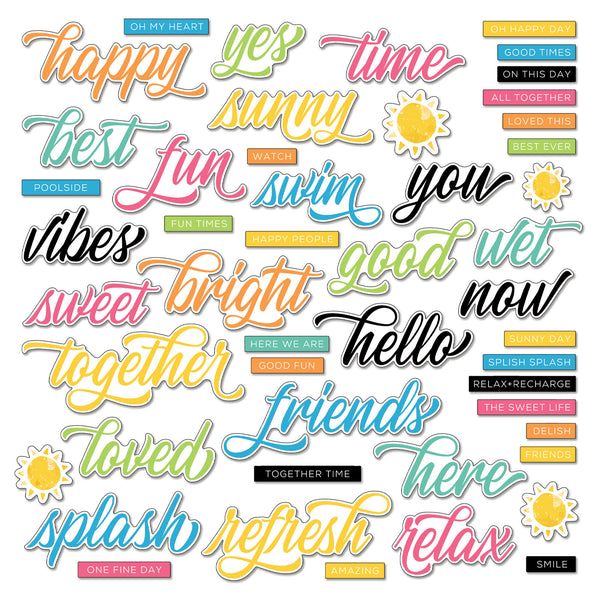The Vintage Artistry Sunburst Chipboard Words provide an elegant touch to any craft project. This set includes 49 thin, non-adhesive backed pieces, including word titles, strips, and suns, to give your artwork an individual touch. Create something unique today with the Vintage Artistry Sunburst Chipboard Words.