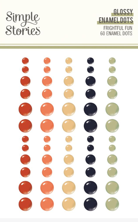 Simple Stories Frightful Fun Glossy Enamel Dots **PRE-ORDER**