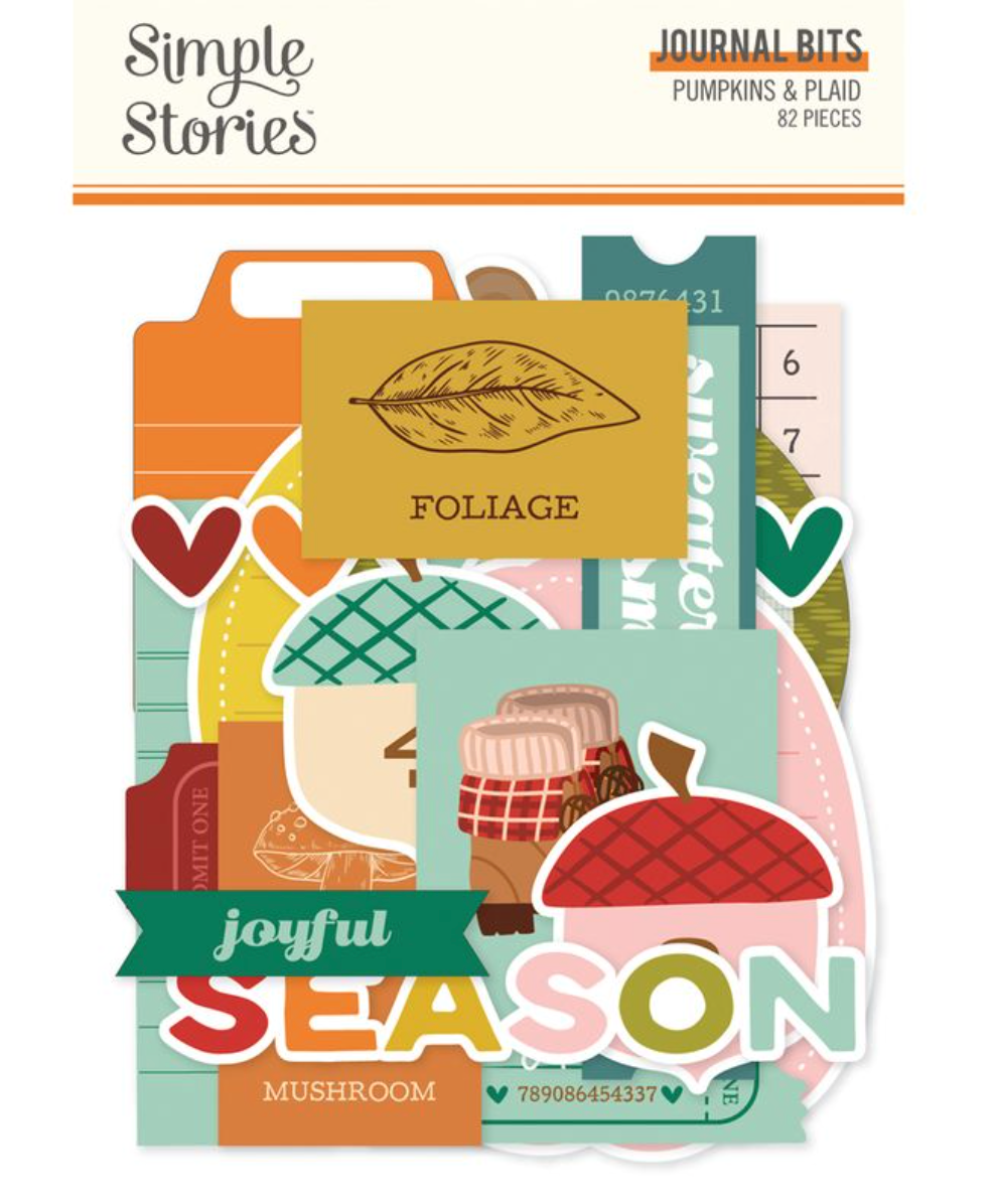Simple StoriesPumpkins and Plaid Journal Bits & Pieces **PRE-ORDER**
