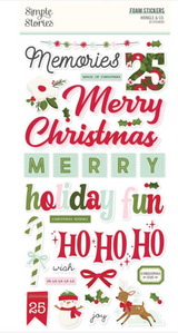 Simple Stories Kringle and Co Foam Stickers **PRE-ORDER**