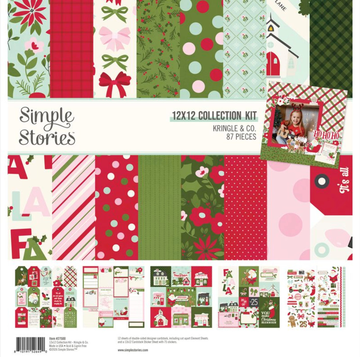 Simple Stories Kringle and Co Collection Kit **PRE-ORDER**
