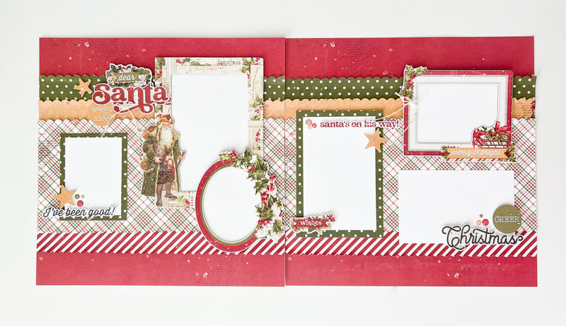 Simple Vintage Yuletide Page Kit