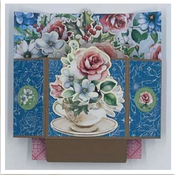 Graphic 45 Card Class Series Vol 8 2024 - Season to Celebrate Bouquet Pop-up Card Set