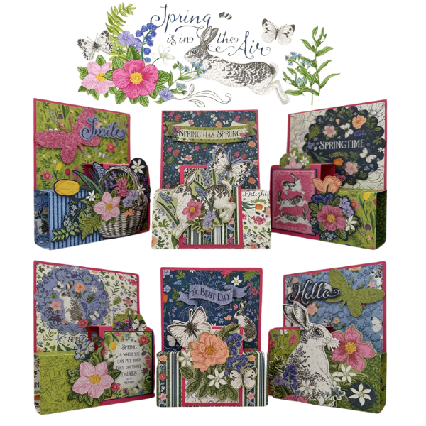 Graphic 45 Card Class Series Vol 2 2025 - Spring is in the Air – Pop-Up Card Set