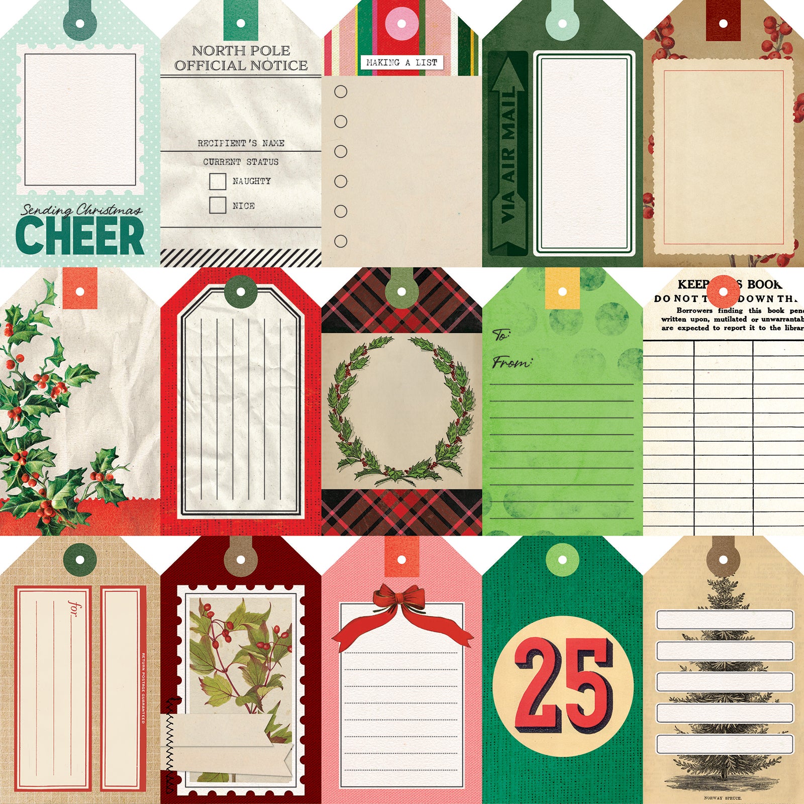 Mistletoe and Memories 12x12 Starters Collection Pack (10 papers, 1 ea)