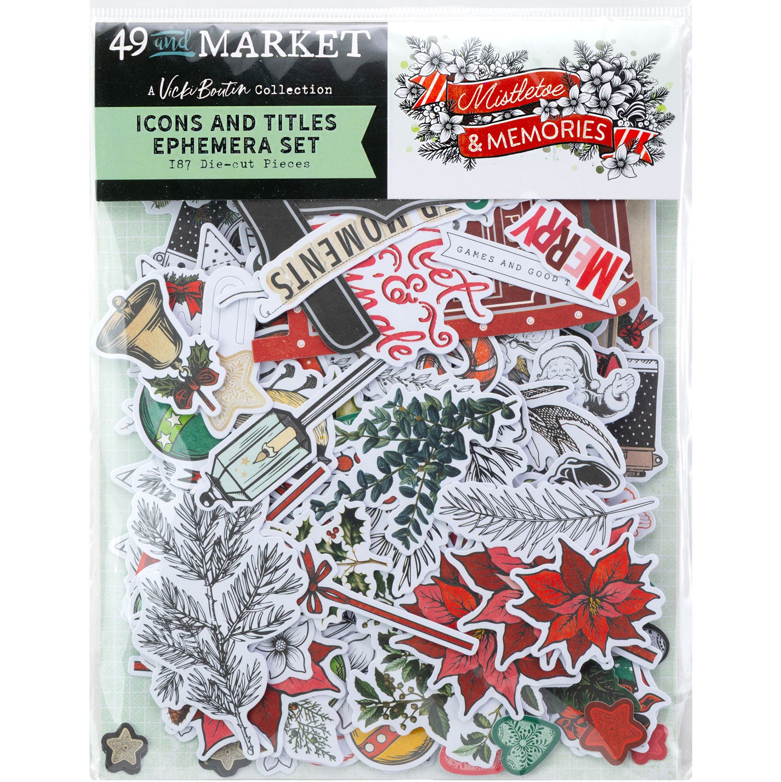 49 And Marketing Icons Die-Cuts Mistletoe and Memories