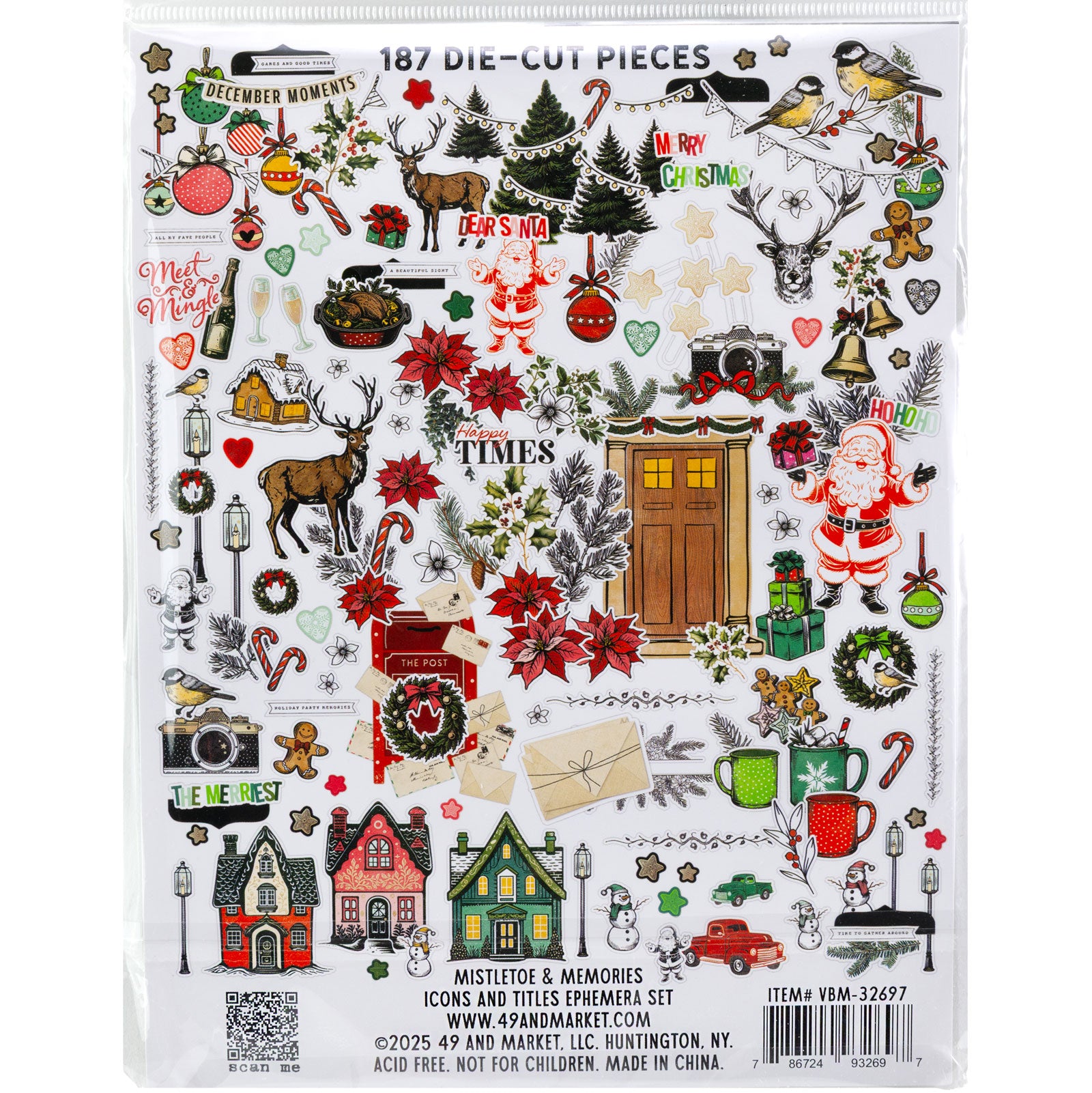 49 And Marketing Icons Die-Cuts Mistletoe and Memories