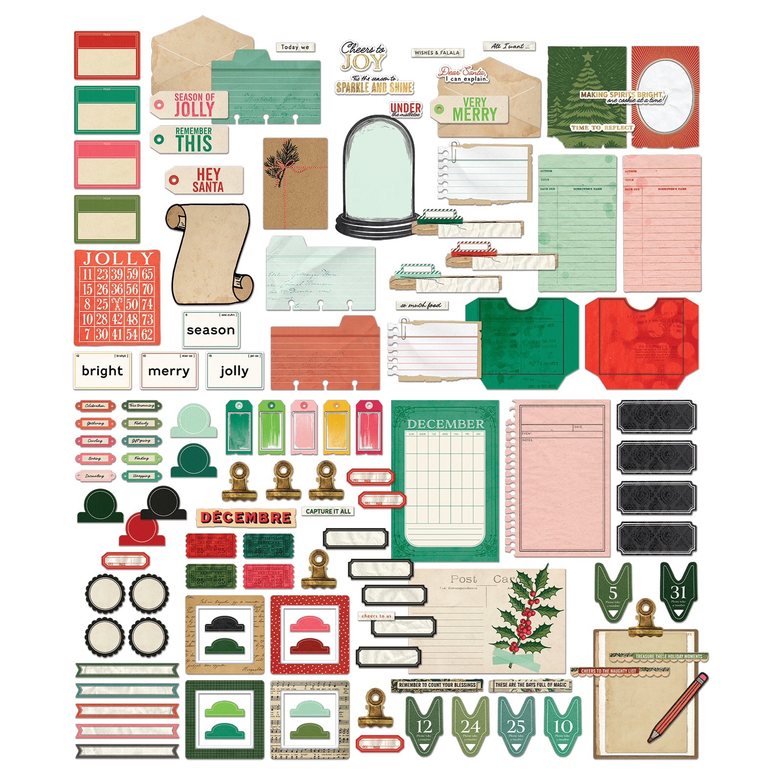 49 And Marketing Journaling Die-Cuts Mistletoe and Memories