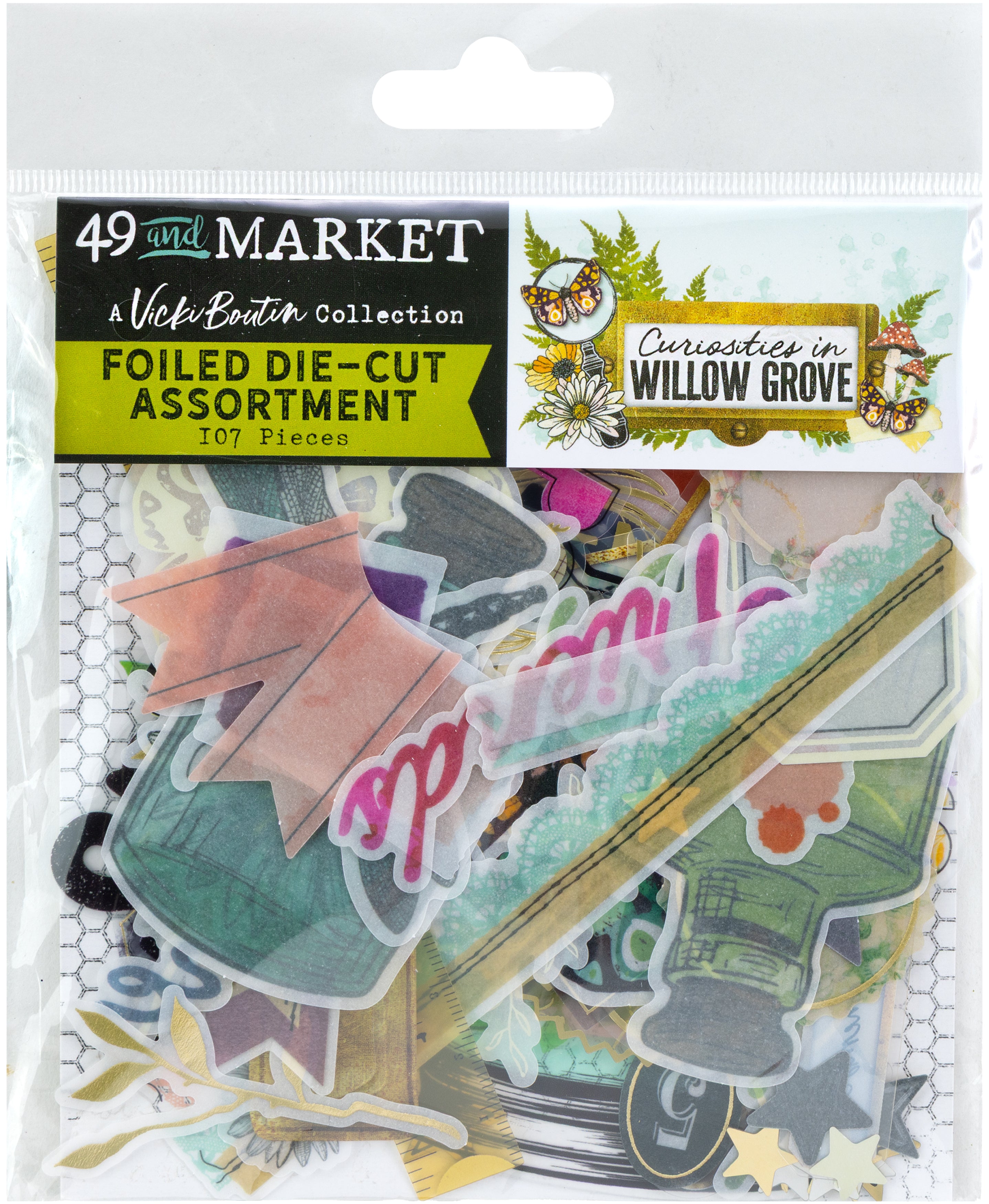 Curiosities in Willow Grove Foiled Die-Cut Assortment
