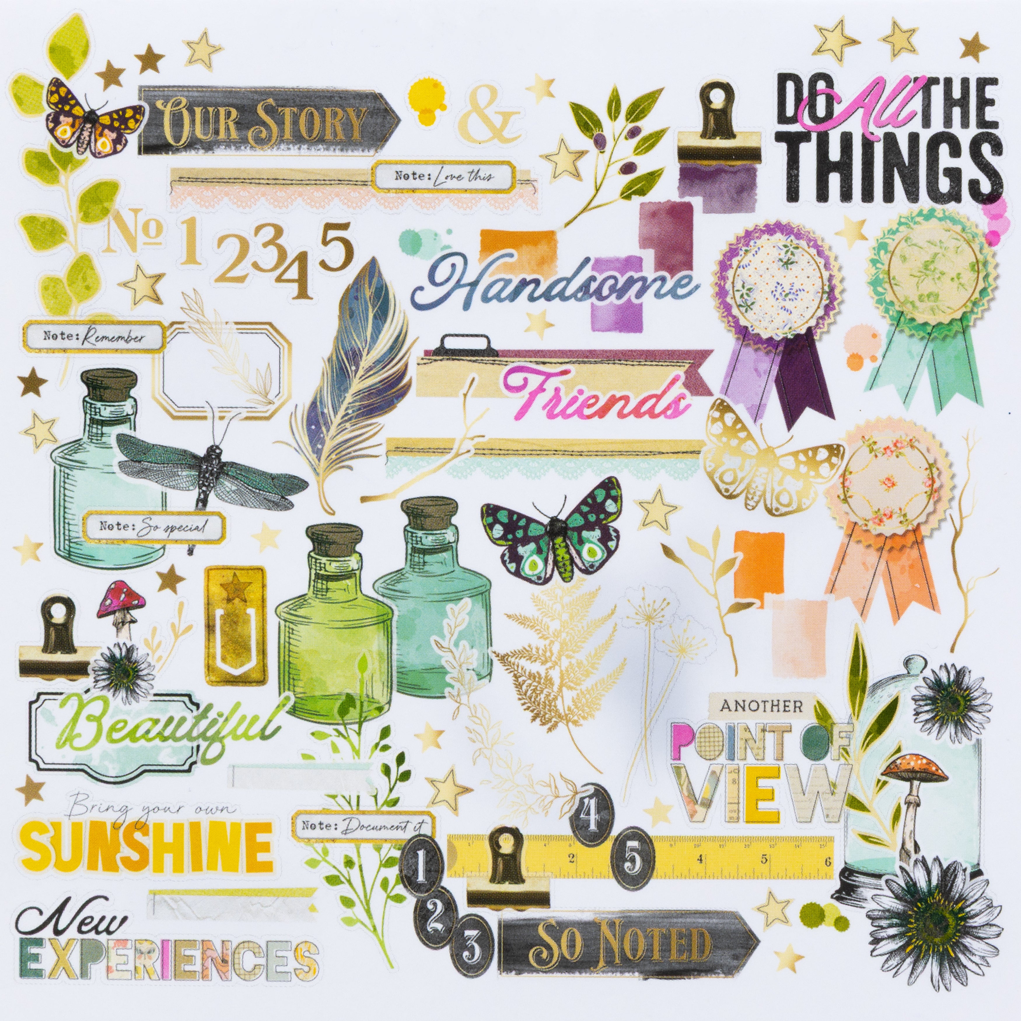 Curiosities in Willow Grove Foiled Die-Cut Assortment