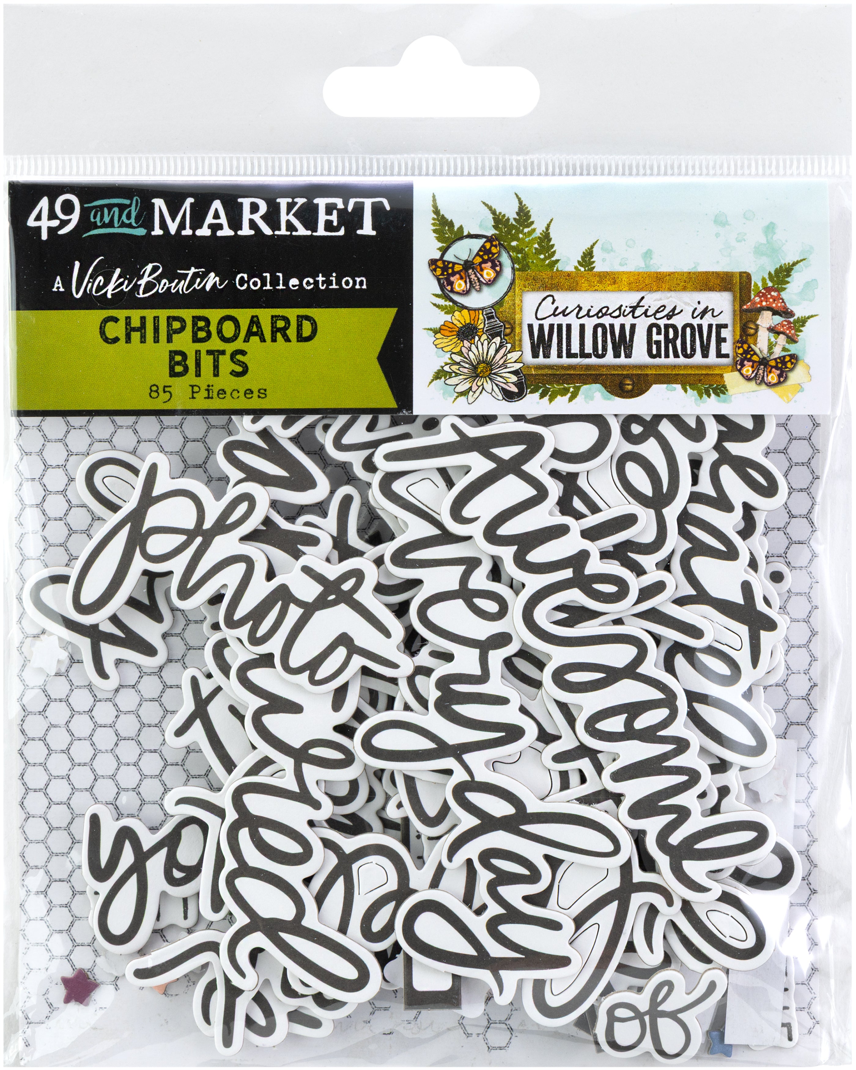 Curiosities in Willow Grove Chipboard Bits