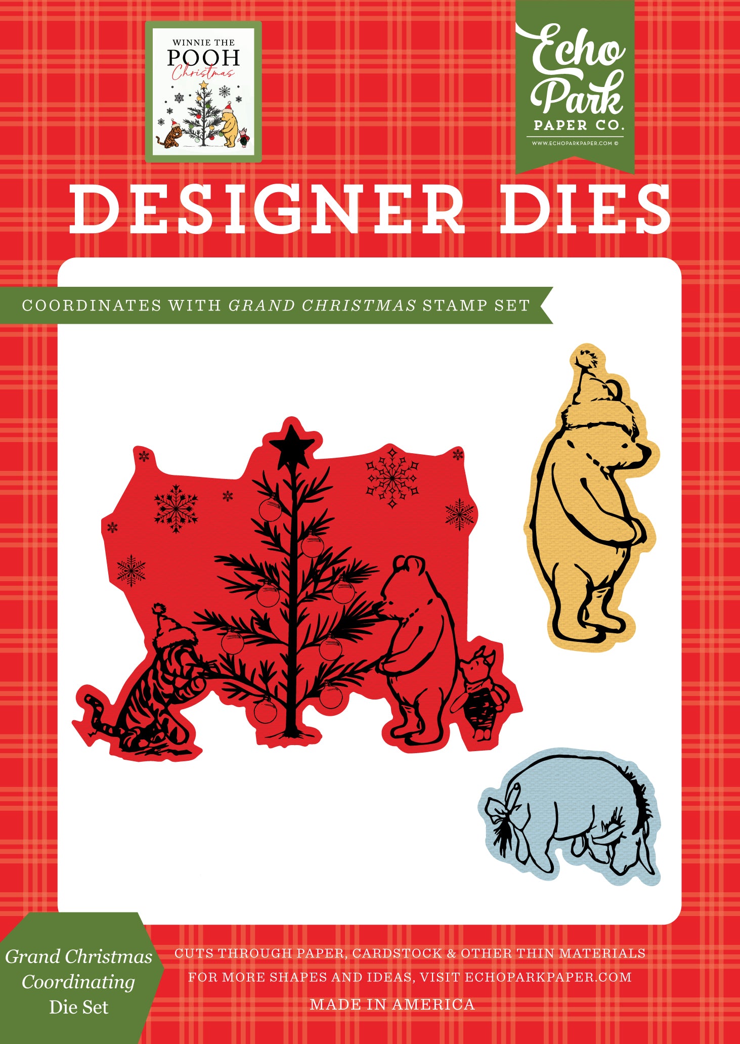 Winnie The Pooh Christmas Grand Christmas Coordinating Die Set