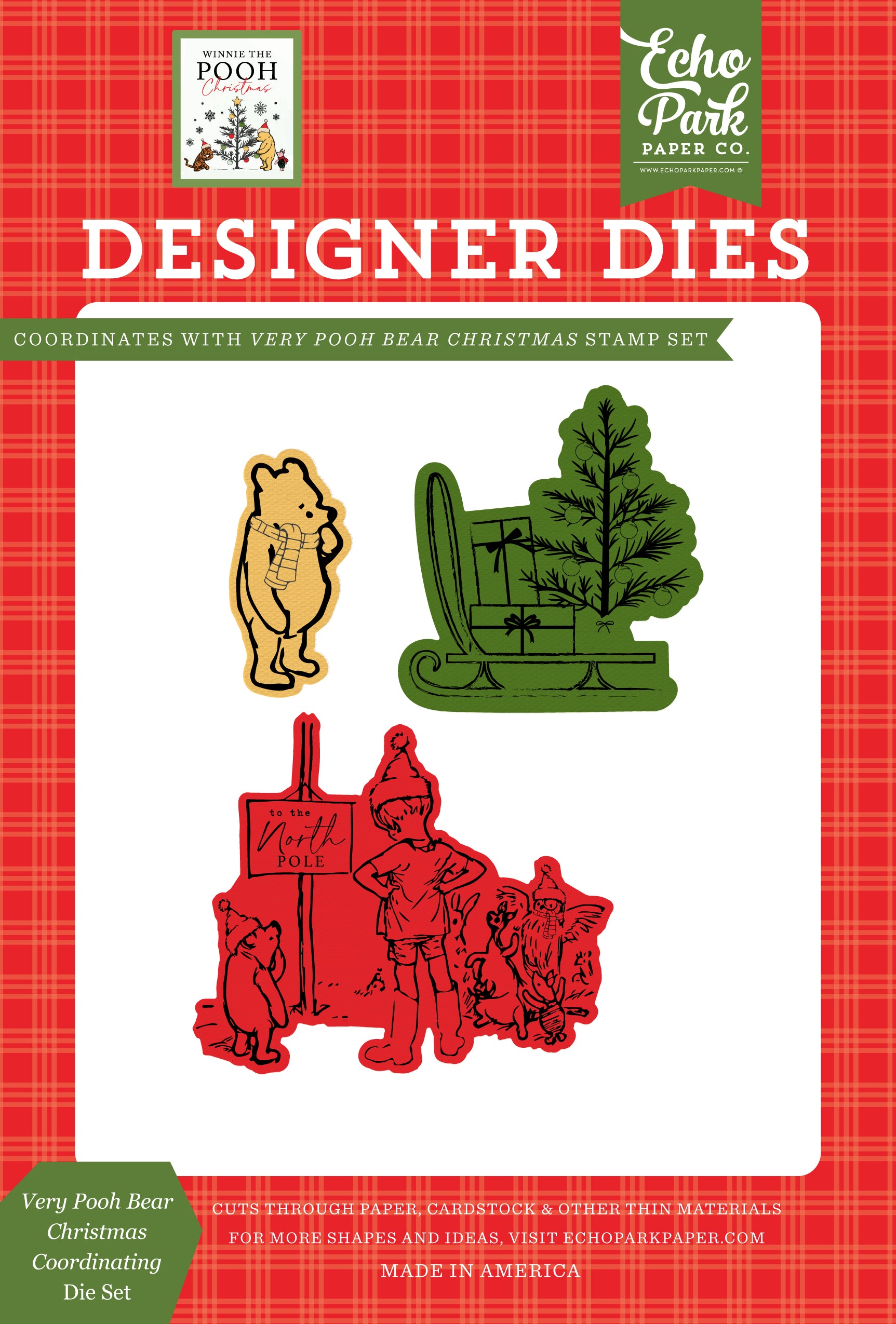 Winnie The Pooh Christmas - Very Pooh Bear Christmas Coordinating Die Set