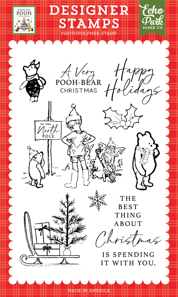 Winnie The Pooh Christmas Very Pooh Bear Christmas Stamp Set