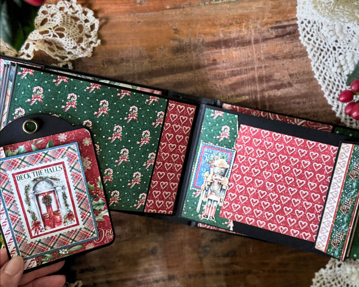 Graphic 45 Class Series Vol  7  2025 - Deck the Halls – Policy Envelope Album Kit