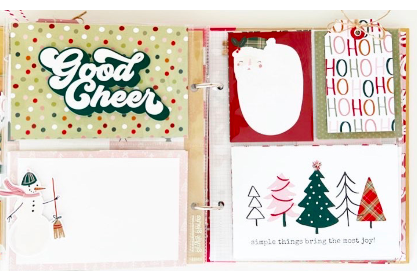 Boho Christmas 6x8 SN@P! Binder Kit