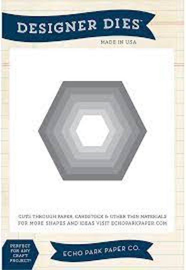 Large Hexagon Nesting Large Die Set