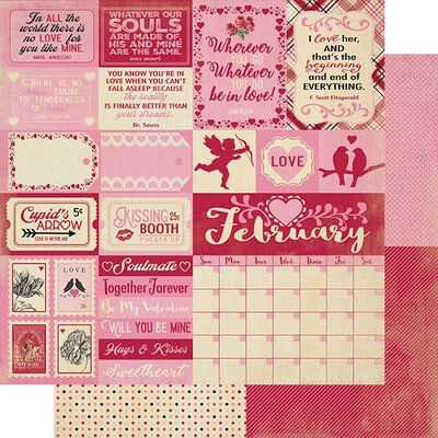 The Calendar Collection - 12x12 February Sentiments