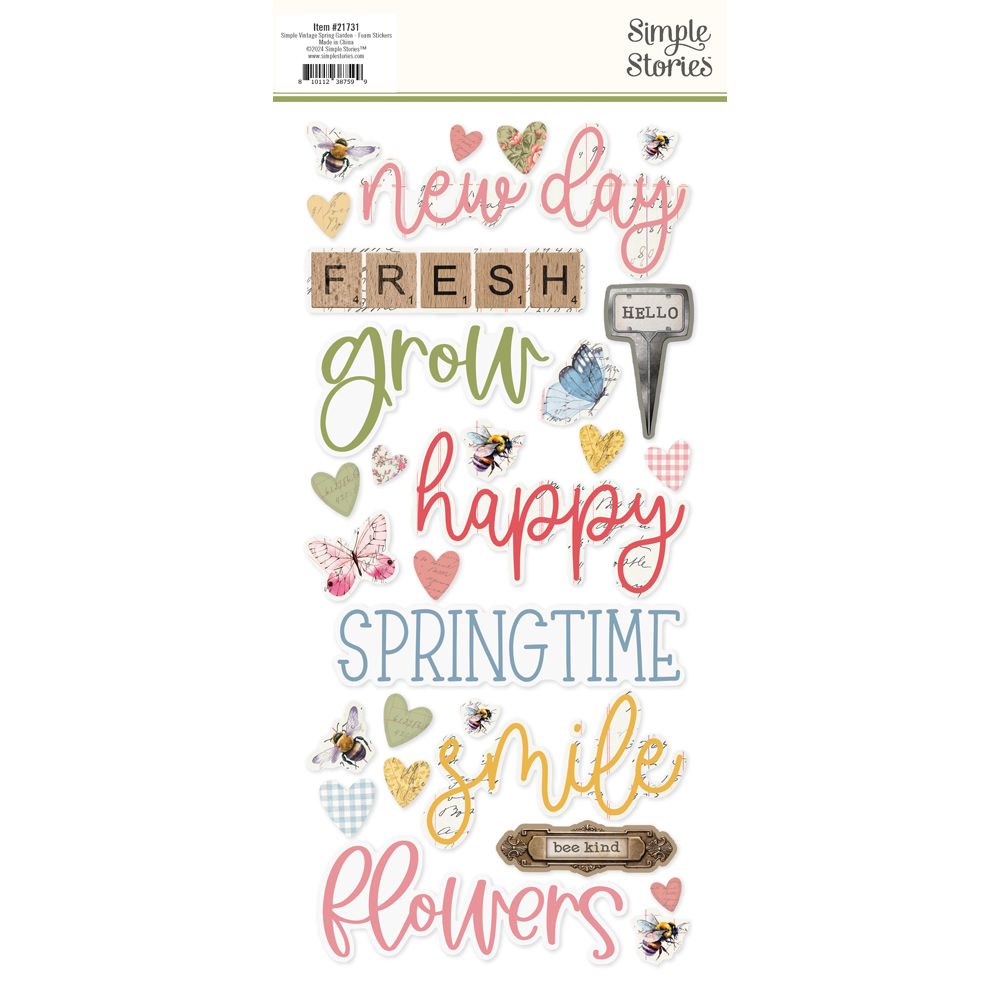 DIY Vintage Spring Stickers - Dreams Factory