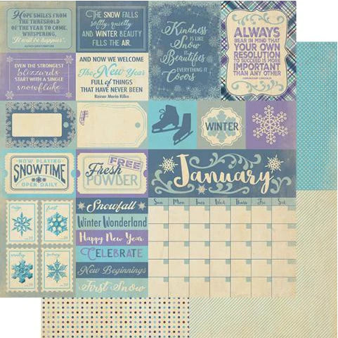The Calendar Collection - 12x12 January Sentiments