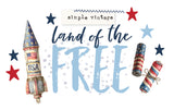 SIMPLE STORIES Land of the Free Layouts PAGE KIT