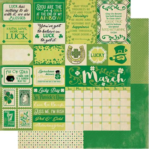 The Calendar Collection - 12x12 March Sentiments