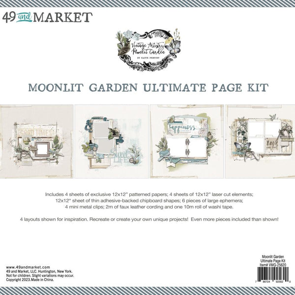 49 and Market Vintage Artistry Moonlit Garden Ultimate Page Kit