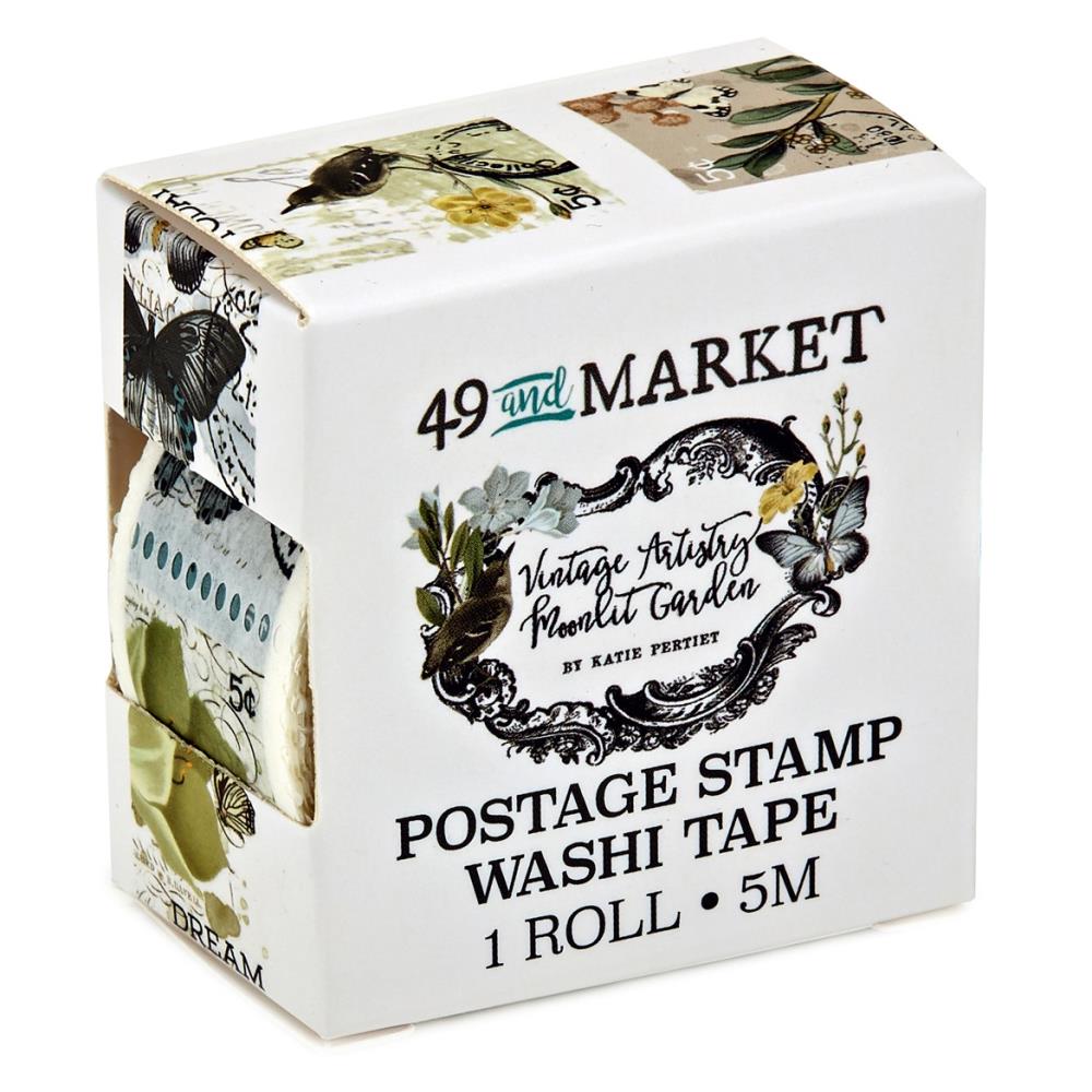 This Vintage Artistry Moonlit Garden Washi Tape is the perfect addition to craft and art projects. Measuring 1 x 1.25 inches, each perforated postage stamp offers a mini piece of art that is simple to apply and easily removable. With a 5-meter roll, you have plenty of versatile and semi-transparent tape to complete projects like decorating journals, scrapbooks, and more.