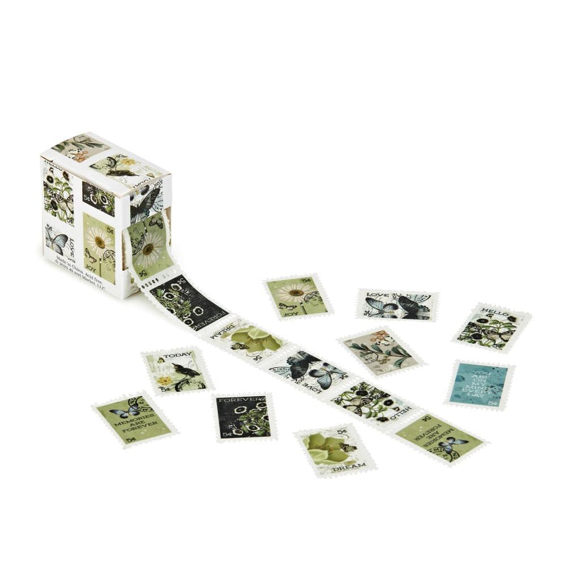 This Vintage Artistry Moonlit Garden Washi Tape is the perfect addition to craft and art projects. Measuring 1 x 1.25 inches, each perforated postage stamp offers a mini piece of art that is simple to apply and easily removable. With a 5-meter roll, you have plenty of versatile and semi-transparent tape to complete projects like decorating journals, scrapbooks, and more.