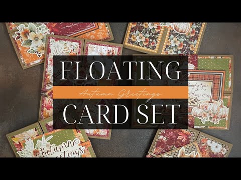 Graphic 45 Card Class Series Vol 6 2024 - Autumn Greetings – Floating Gatefold Card Set