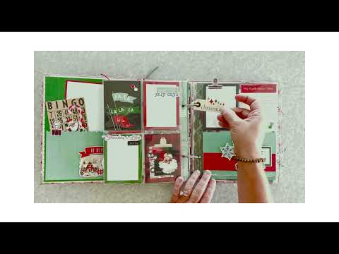 Simple Vintage Holly Jolly Snap Binder