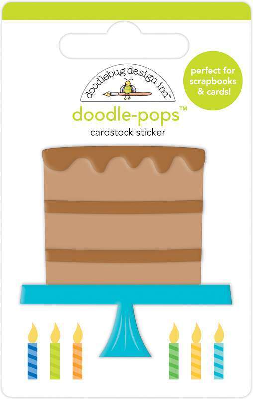 Doodle-Pops Cardstock Sticker - Chocolate Cake