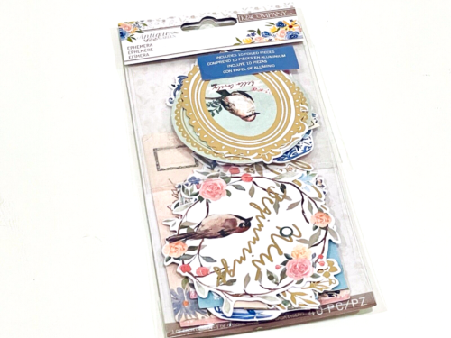 K&Company Antique Garden Ephemera 40/Pkg-Gold Foil