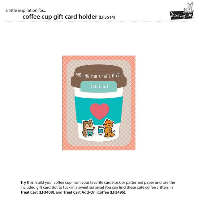 Coffee Cup Gift Card Holder Dies